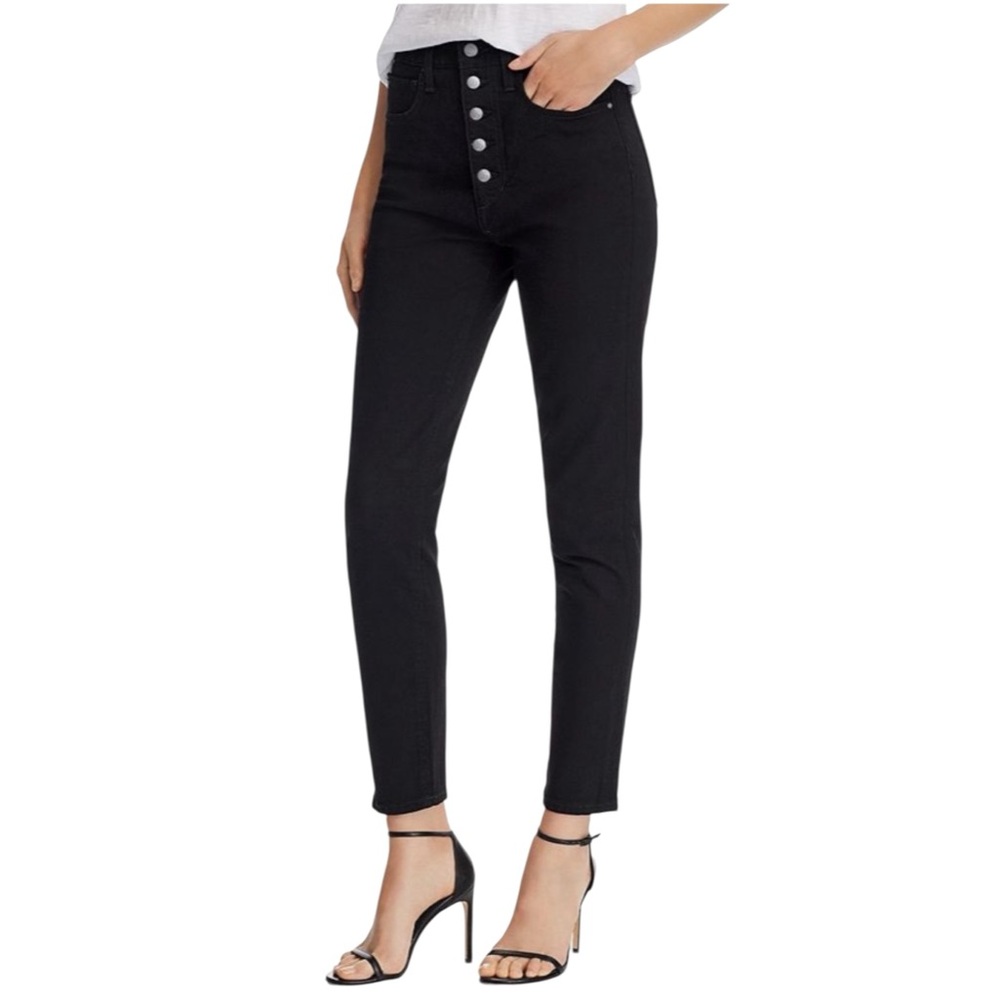 WeWoreWhat “The Danielle” Black Jeans with Contrast Stitching NWT (R)